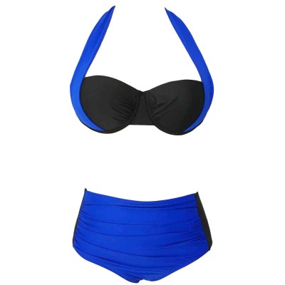 Angelsin γυναικείο σετ μαγιό μπικίνι σε εκπληκτικό σχέδιο Μπλε 1 σετ Angelsin γυναικείο σετ μαγιό μπικίνι σε εκπληκτικό σχέδιο Μπλε 1 σετ