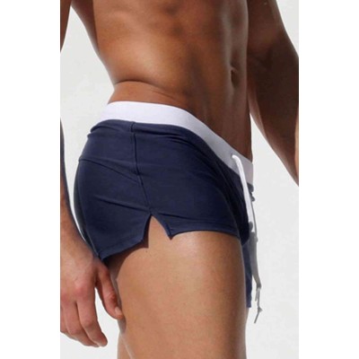 Angelsin μαγιό ανδρικό κοντό νεανικό ελαστικό με κορδόνι Μπλε 1 τεμ