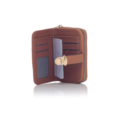 David Polo Γυναικείο Πορτοφόλι με χρυσά αξεσουάρ Ταμπά David Polo Γυναικείο Πορτοφόλι με χρυσά αξεσουάρ Ταμπά