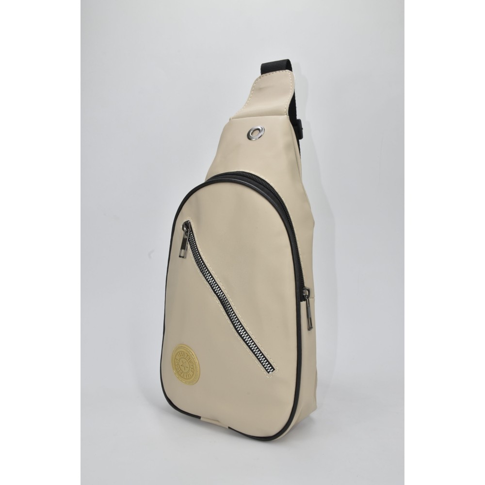 David Polo Γυναικεία τσάντα Freebag με δύο θήκες Κρεμ DVP905-CRM