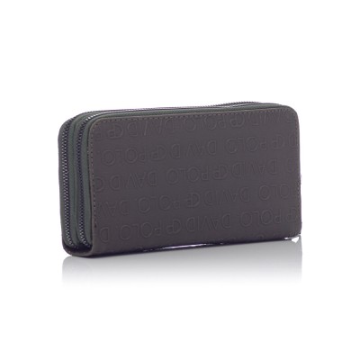 David Polo Γυναικείο Πορτοφόλι με δύο θήκες Χακί David Polo Γυναικείο Πορτοφόλι με δύο θήκες Χακί