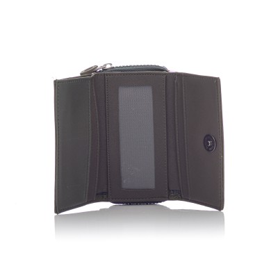 David Polo Γυναικείο Πορτοφόλι με ανάγλυφο λογότυπο Χακί David Polo Γυναικείο Πορτοφόλι με ανάγλυφο λογότυπο Χακί