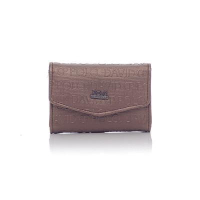 David Polo Γυναικείο Πορτοφόλι κλείσιμο τύπου φάκελος Χάλκινο David Polo Γυναικείο Πορτοφόλι κλείσιμο τύπου φάκελος Χάλκινο
