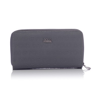 David Polo Γυναικείο Πορτοφόλι με δύο θήκες Φουμέ David Polo Γυναικείο Πορτοφόλι με δύο θήκες Φουμέ