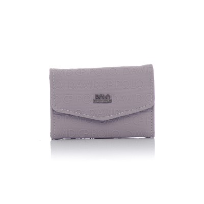 David Polo Γυναικείο Πορτοφόλι κλείσιμο τύπου φάκελος Γκρι David Polo Γυναικείο Πορτοφόλι κλείσιμο τύπου φάκελος Γκρι