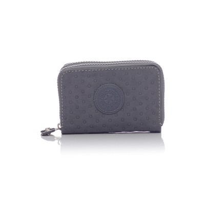 David Polo Γυναικείο Πορτοφόλι ύφασμα με σχέδιο κ΄ύκλους Γκρι David Polo Γυναικείο Πορτοφόλι ύφασμα με σχέδιο κ΄ύκλους Γκρι