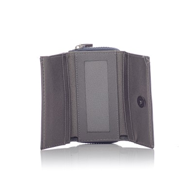 David Polo Γυναικείο Πορτοφόλι με ανάγλυφο λογότυπο Γκρι David Polo Γυναικείο Πορτοφόλι με ανάγλυφο λογότυπο Γκρι