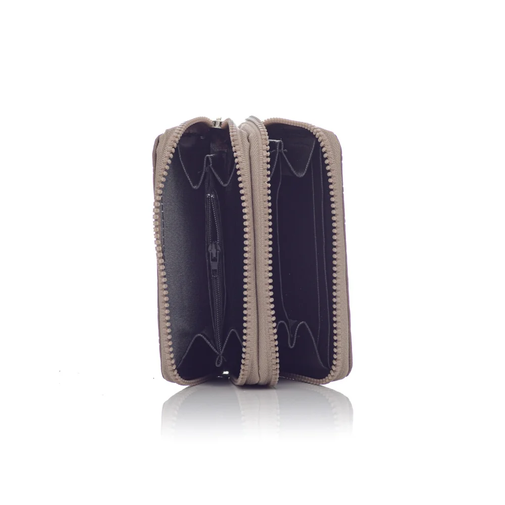 David Polo Γυναικείο Πορτοφόλι με δύο θήκες Καφέ DVP840-BRW David Polo Γυναικείο Πορτοφόλι με δύο θήκες Καφέ DVP840-BRW