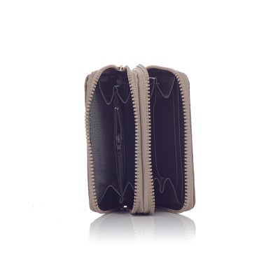 David Polo Γυναικείο Πορτοφόλι ύφασμα με σχέδιο κ΄ύκλους Καφέ David Polo Γυναικείο Πορτοφόλι ύφασμα με σχέδιο κ΄ύκλους Καφέ