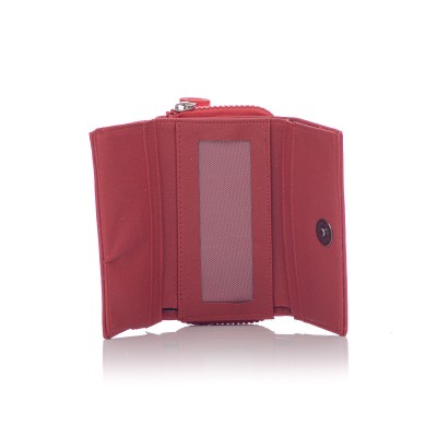 David Polo Γυναικείο Πορτοφόλι με ανάγλυφο λογότυπο Κόκκινο David Polo Γυναικείο Πορτοφόλι με ανάγλυφο λογότυπο Κόκκινο