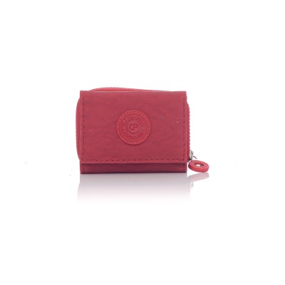 David Polo Γυναικείο Πορτοφόλι κλείσιμο με καπάκι Κόκκινο David Polo Γυναικείο Πορτοφόλι κλείσιμο με καπάκι Κόκκινο