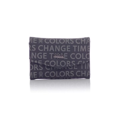 David Polo Γυναικείο Πορτοφόλι κλείσιμο τύπου φάκελος Μαύρο David Polo Γυναικείο Πορτοφόλι κλείσιμο τύπου φάκελος Μαύρο