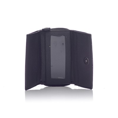 David Polo Γυναικείο Πορτοφόλι με ανάγλυφο λογότυπο Μαύρο David Polo Γυναικείο Πορτοφόλι με ανάγλυφο λογότυπο Μαύρο