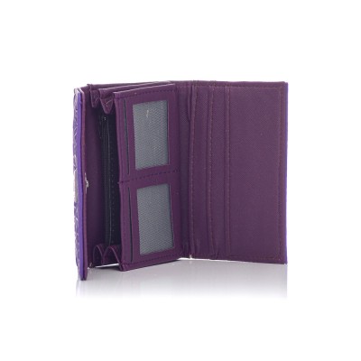 David Polo Γυναικείο Πορτοφόλι κλείσιμο τύπου φάκελος Μωβ David Polo Γυναικείο Πορτοφόλι κλείσιμο τύπου φάκελος Μωβ