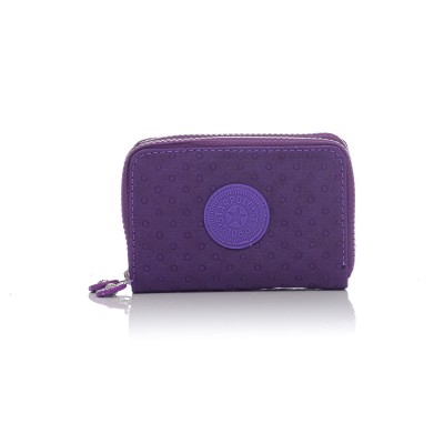 David Polo Γυναικείο Πορτοφόλι ύφασμα με σχέδιο κ΄ύκλους Μωβ David Polo Γυναικείο Πορτοφόλι ύφασμα με σχέδιο κ΄ύκλους Μωβ