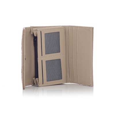 David Polo Γυναικείο Πορτοφόλι κλείσιμο τύπου φάκελος Μπεζ David Polo Γυναικείο Πορτοφόλι κλείσιμο τύπου φάκελος Μπεζ