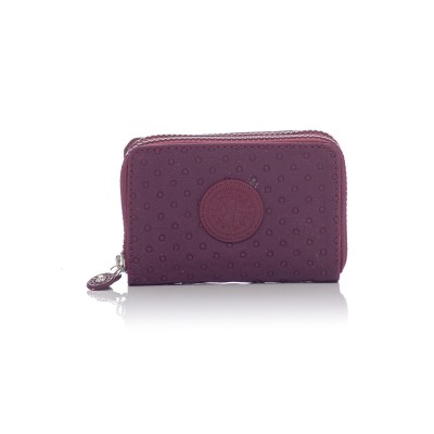 David Polo Γυναικείο Πορτοφόλι ύφασμα με σχέδιο κ΄ύκλους Μπορντό David Polo Γυναικείο Πορτοφόλι ύφασμα με σχέδιο κ΄ύκλους Μπορντό