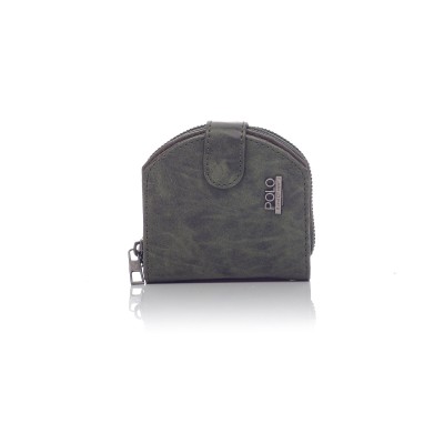 David Polo Γυναικείο Πορτοφόλι με ανάγλυφο διακοσμητικό λογότυπο Χακί David Polo Γυναικείο Πορτοφόλι με ανάγλυφο διακοσμητικό λογότυπο Χακί