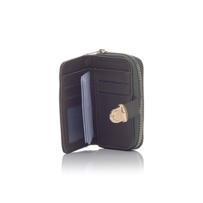 David Polo Γυναικείο Πορτοφόλι με χρυσά αξεσουάρ Χακί David Polo Γυναικείο Πορτοφόλι με χρυσά αξεσουάρ Χακί