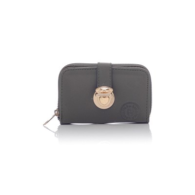 David Polo Γυναικείο Πορτοφόλι με χρυσά αξεσουάρ Χακί David Polo Γυναικείο Πορτοφόλι με χρυσά αξεσουάρ Χακί