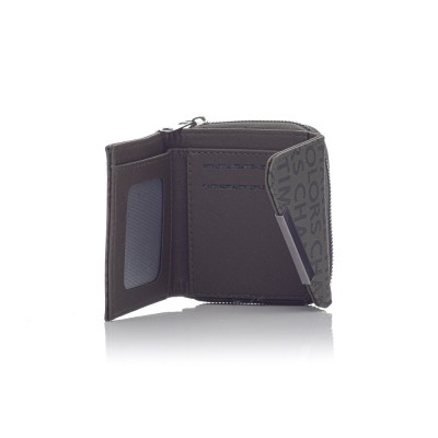 David Polo Γυναικείο Πορτοφόλι με δυο θήκες και διαγώνιο κλείσιμο Χακί David Polo Γυναικείο Πορτοφόλι με δυο θήκες και διαγώνιο κλείσιμο Χακί