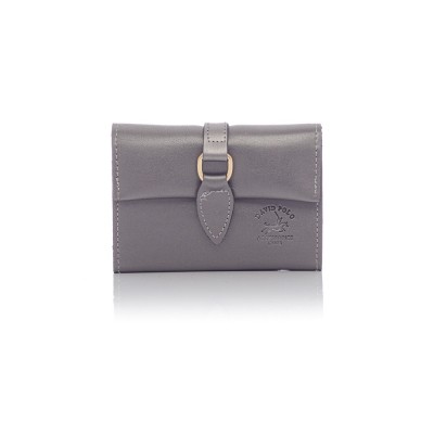 David Polo Γυναικείο Πορτοφόλι με συνθετικό δέρμα Γκρι David Polo Γυναικείο Πορτοφόλι με συνθετικό δέρμα Γκρι