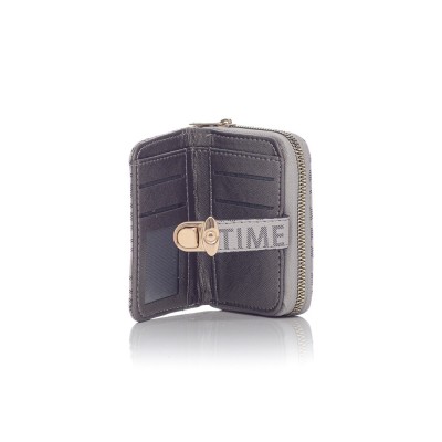 David Polo Γυναικείο Πορτοφόλι με δυο θήκες Γκρι David Polo Γυναικείο Πορτοφόλι με δυο θήκες Γκρι