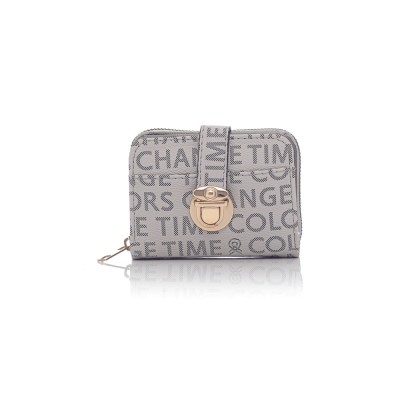 David Polo Γυναικείο Πορτοφόλι με δυο θήκες Γκρι David Polo Γυναικείο Πορτοφόλι με δυο θήκες Γκρι