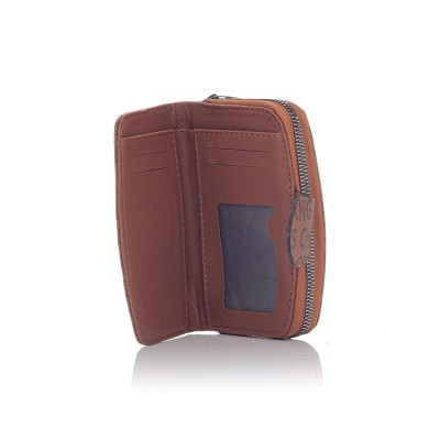 David Polo Γυναικείο Πορτοφόλι με εξωτερική θήκη Καφέ David Polo Γυναικείο Πορτοφόλι με εξωτερική θήκη Καφέ