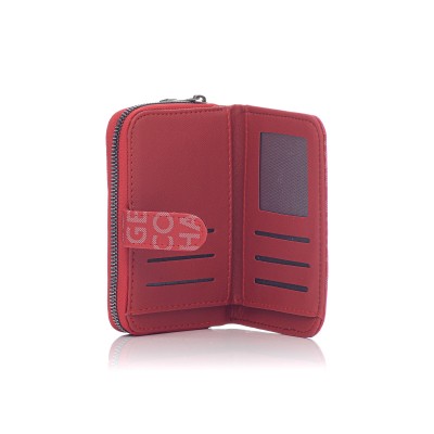 David Polo Γυναικείο Πορτοφόλι με μοτίβο γράμματα Κόκκινο David Polo Γυναικείο Πορτοφόλι με μοτίβο γράμματα Κόκκινο