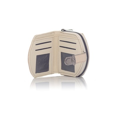 David Polo Γυναικείο Πορτοφόλι Ασημί αξεσουάρ Κρεμ David Polo Γυναικείο Πορτοφόλι Ασημί αξεσουάρ Κρεμ
