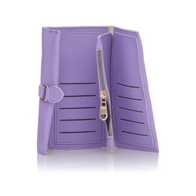 David Polo Γυναικείο Πορτοφόλι με μαγνητικό κούμπωμα Λιλά David Polo Γυναικείο Πορτοφόλι με μαγνητικό κούμπωμα Λιλά