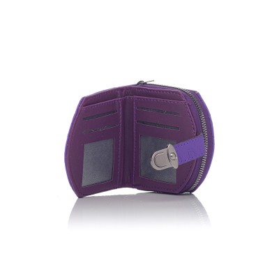 David Polo Γυναικείο Πορτοφόλι Ασημί αξεσουάρ Μωβ David Polo Γυναικείο Πορτοφόλι Ασημί αξεσουάρ Μωβ