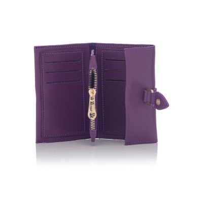 David Polo Γυναικείο Πορτοφόλι με συνθετικό δέρμα Μωβ David Polo Γυναικείο Πορτοφόλι με συνθετικό δέρμα Μωβ