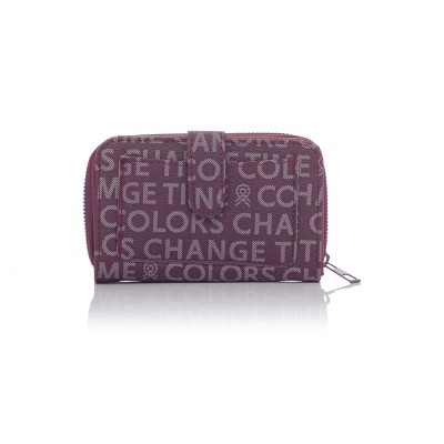 David Polo Γυναικείο Πορτοφόλι με μοτίβο γράμματα Μπορντό David Polo Γυναικείο Πορτοφόλι με μοτίβο γράμματα Μπορντό