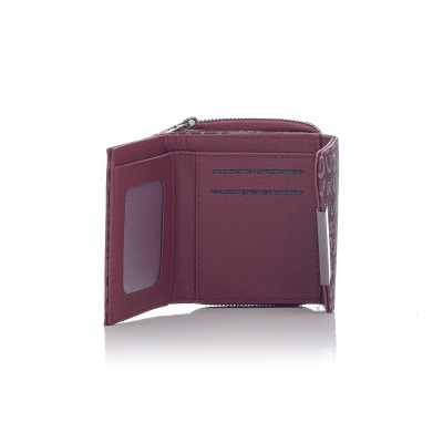 David Polo Γυναικείο Πορτοφόλι με δυο θήκες και διαγώνιο κλείσιμο Μπορντό David Polo Γυναικείο Πορτοφόλι με δυο θήκες και διαγώνιο κλείσιμο Μπορντό