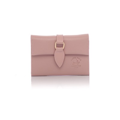 David Polo Γυναικείο Πορτοφόλι με συνθετικό δέρμα Πούδρας David Polo Γυναικείο Πορτοφόλι με συνθετικό δέρμα Πούδρας