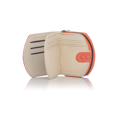 David Polo Γυναικείο Πορτοφόλι με ανάγλυφο διακοσμητικό λογότυπο Πορτοκαλί David Polo Γυναικείο Πορτοφόλι με ανάγλυφο διακοσμητικό λογότυπο Πορτοκαλί