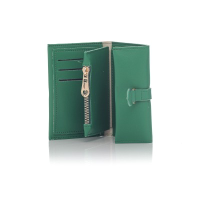 David Polo Γυναικείο Πορτοφόλι με συνθετικό δέρμα Πράσινο David Polo Γυναικείο Πορτοφόλι με συνθετικό δέρμα Πράσινο