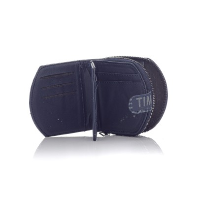 David Polo Γυναικείο Πορτοφόλι με ανάγλυφο διακοσμητικό λογότυπο Μπλε David Polo Γυναικείο Πορτοφόλι με ανάγλυφο διακοσμητικό λογότυπο Μπλε