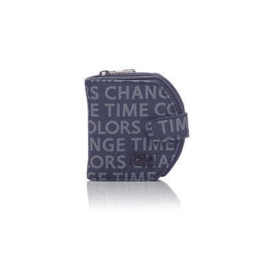 David Polo Γυναικείο Πορτοφόλι με ανάγλυφο διακοσμητικό λογότυπο Μπλε David Polo Γυναικείο Πορτοφόλι με ανάγλυφο διακοσμητικό λογότυπο Μπλε