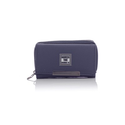 David Polo Γυναικείο Πορτοφόλι μεταλλική λεπτομέρεια στο κλείσιμο Μπλε David Polo Γυναικείο Πορτοφόλι μεταλλική λεπτομέρεια στο κλείσιμο Μπλε