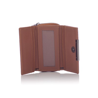 David Polo Γυναικείο Πορτοφόλι μεταλλική λεπτομέρεια στο κλείσιμο Ταμπά David Polo Γυναικείο Πορτοφόλι μεταλλική λεπτομέρεια στο κλείσιμο Ταμπά