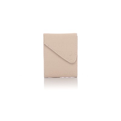 David Polo Γυναικείο Πορτοφόλι μονής θήκης Κρεμ David Polo Γυναικείο Πορτοφόλι μονής θήκης Κρεμ