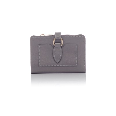 David Polo Γυναικείο Πορτοφόλι & Θήκη κάρτες με δυο θήκες Γκρι David Polo Γυναικείο Πορτοφόλι & Θήκη κάρτες με δυο θήκες Γκρι
