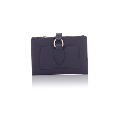 David Polo Γυναικείο Πορτοφόλι & Θήκη κάρτες με δυο θήκες Μαύρο David Polo Γυναικείο Πορτοφόλι & Θήκη κάρτες με δυο θήκες Μαύρο