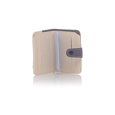 David Polo Γυναικείο Πορτοφόλι με μαύρο κούμπωμα Φουμέ David Polo Γυναικείο Πορτοφόλι με μαύρο κούμπωμα Φουμέ