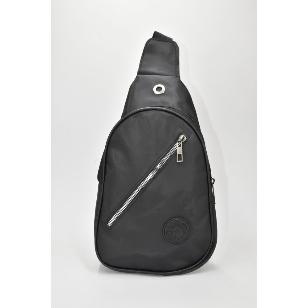 David Polo Unisex Freebag, δύο διαμερίσματα Μαύρο DVP905-BLK