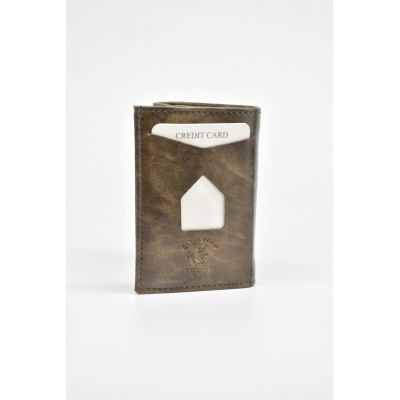 David Polo Unisex Πορτοφόλι & Θήκη Κάρτας με δυο θήκες με εσωτερικό κούμπωμα Βιζόν David Polo Unisex Πορτοφόλι & Θήκη Κάρτας με δυο θήκες με εσωτερικό κούμπωμα Βιζόν