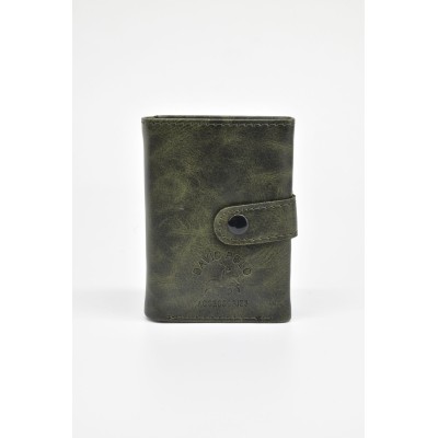 David Polo Unisex Πορτοφόλι & Θήκη Κάρτας με εξωτερικό κούμπωμα Χακί David Polo Unisex Πορτοφόλι & Θήκη Κάρτας με εξωτερικό κούμπωμα Χακί